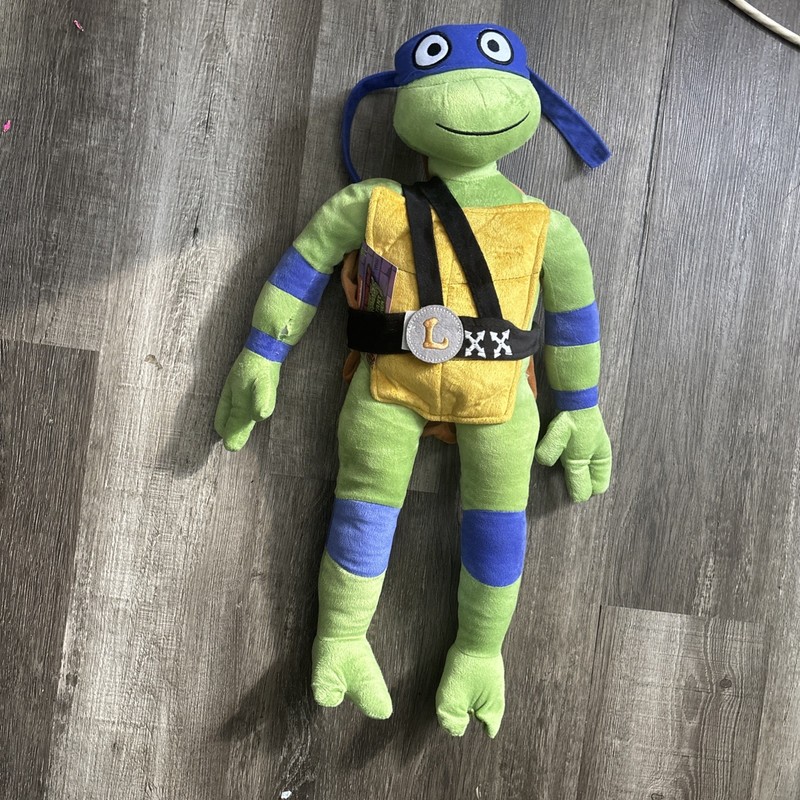 🐻 Teenage Mutant Ninja Turtles Mutant Mayhem Leo Pillow Kid's Buddy 24" Used