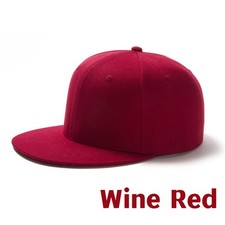 Snapback Flat Men Peak Cap Hip Hop Classic Adjustable Hat Unisex Plain Baseball