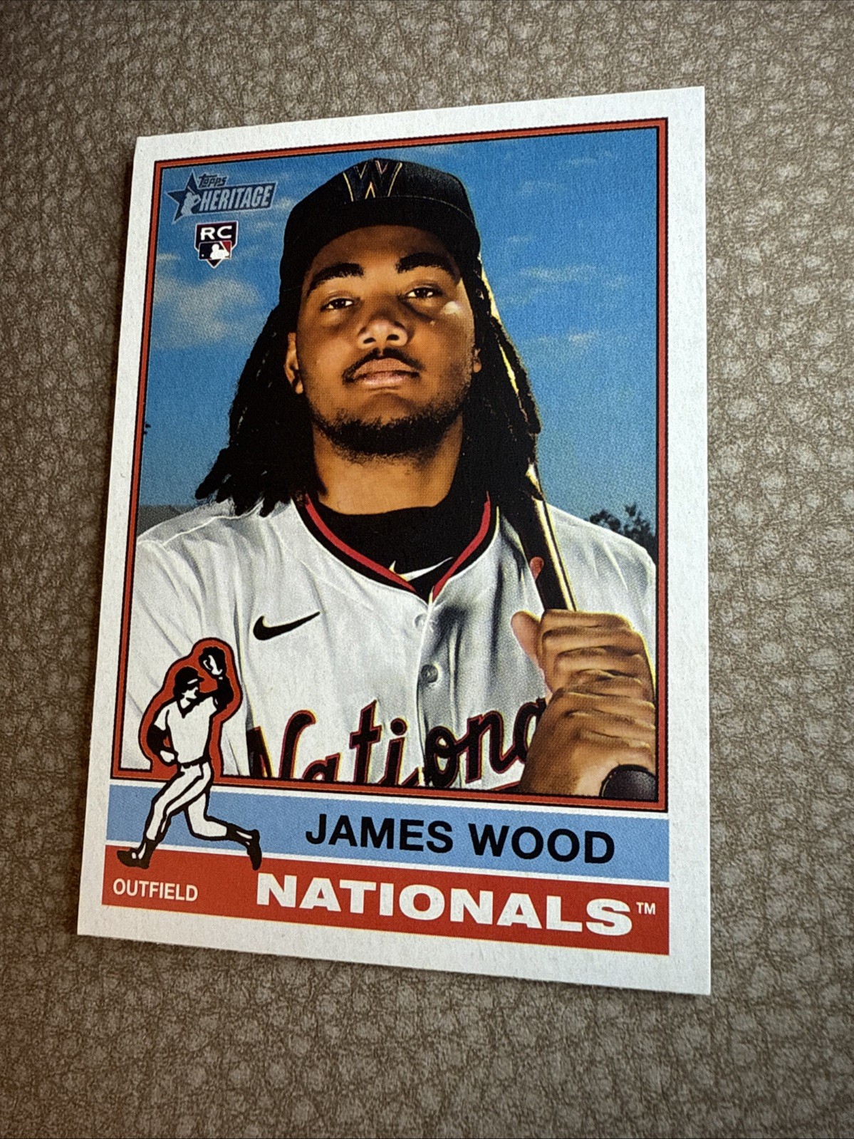2025 Topps Heritage #231 James Wood Rookie Card Washington Nationals