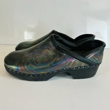 C&C Sweden Clogs Out Of This Swirled Nursing Shoe Slip Resistant EU42 US 10.5-11