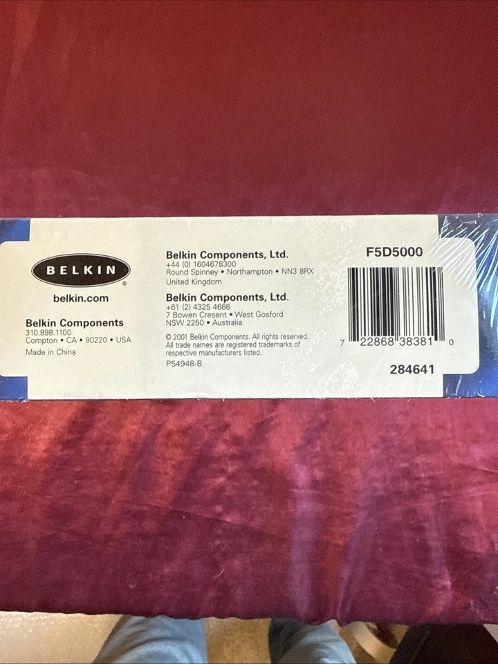 Belkin Desktop Network 32 Bit PCI Card 10/100BT Ethernet F5D5000 Sealed in Box - Image 3 of 4