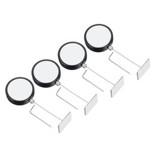 4 Pcs Retractable Remote Control Tether Remote Cable Lock W Iron Cap Black