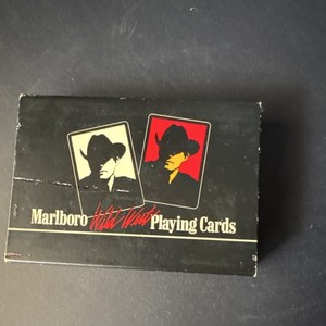 Marlboro Cowboy Wild West Playing Cards Set with Box 1991