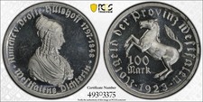 1923 Germany Notgeld 100mark N-17 Pcgs Ms63
