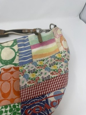 Coach Hamptons Patchwork Multicolor Y2K Patchwork Hobo Bag 10441
