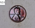 1935 Lincoln Wheat Cent ~ AU/Uncirculated Rainbow Toned ~ ZW402
