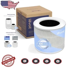 High-Efficiency Levoit Core Mini-P Filter 0.3 Micron Activated Carbon 1 Pack