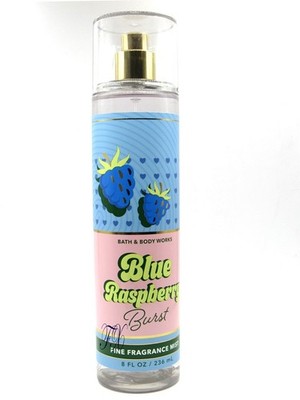 BATH & BODY WORKS BLUE RASPBERRY BURST FRAGRANCE MIST BODY SPRAY 8 FL ...