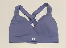 Alo Seamless Ribbed Favorite Bra Sz S Purple