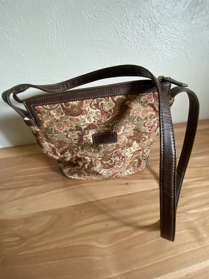 Relic Brown Paisley Small Adjustable Strap Crossbody Purse Shoulder Bag - Image 2 of 4