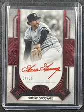GOOSE GOSSAGE 2024 TOPPS TIER ONE #PPA-RG PRIME PERFORMERS AUTO RED FOIL 24/25