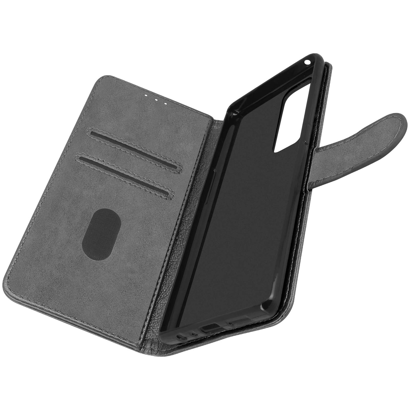Coque Galaxy A72 étui gris protection intégrale antichoc avec support vidéo