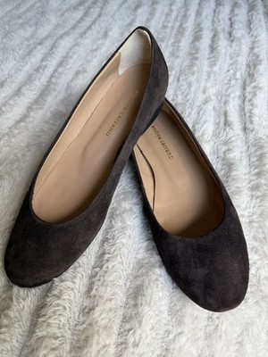 Andrea Carrano Italian Brown Suede Flats Women's US 7 EU 37 Round Toe