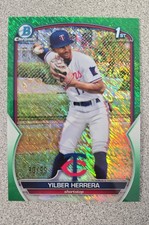 2023 Bowman - Chrome Prospects Yilber Herrera #BCP-86 Green Shimmer Refractor...