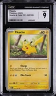 2023 POKEMON SCARLET & VIOLET 151 #025/165 PIKACHU CGC 9