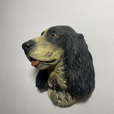 Bossons Dog Cocker Spaniel ''SUSAN'' Chalkware Wall Plaque Head England No. 103