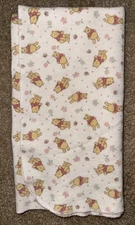 Classic Winnie the Pooh. Fleece Receiving Blanket Multi Color Size 27" x 27"