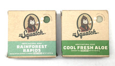 DR. SQUATCH Men's All Natural Soap Rainforest Rapids Cool Aloe 5oz 2 bars