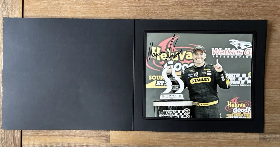 Lote de 3 fotos 8x10 firmadas por Marcos Ambrose Victory Lane Richard Petty Motorsport Foto 3 de 4