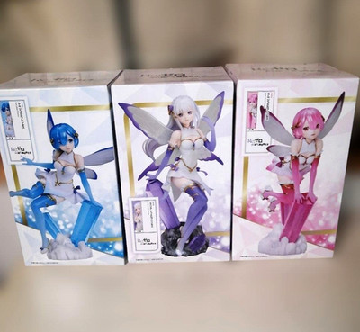 Re:Zero Jewel Princess 1/7 Scale Figure Set Ram Rem Emilia Round1 Limited New