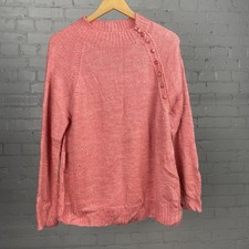 Vintage handgestrickter rosa Pullover Damen X...