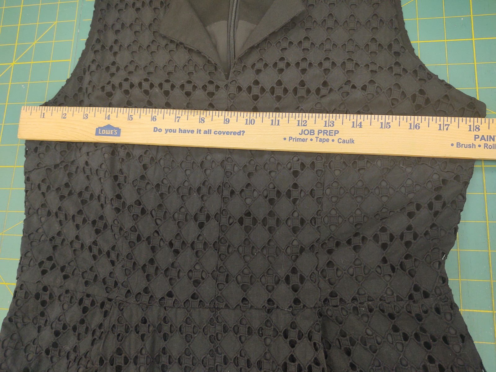 Calvin Klein Black Eyelet Lined Fit & Flare Skirt 10 Prom Wedding Cocktail Dress thumbnail 7