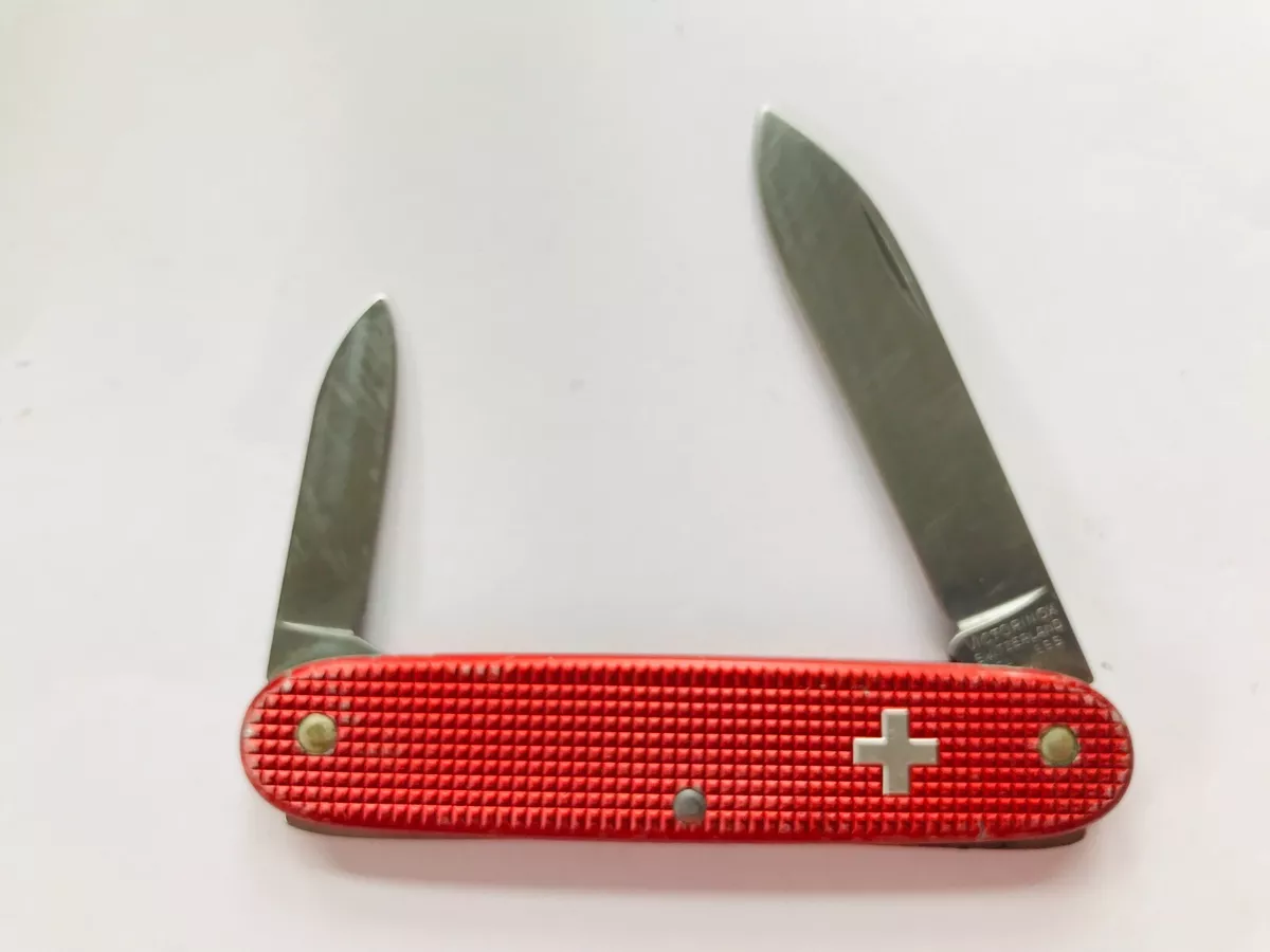 Victorinox Pioneer Settler Old Cross Red Alox SAK Swiss Army Knife