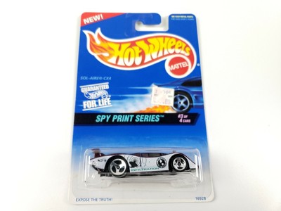 1996 Hot Wheels Spy Print Series Sol-Aire CX4 3SP #555
