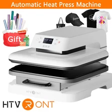 HTVRONT 15"x15'' T-Shirt Automatic Heat Press Machine Transfer Sublimation Plate