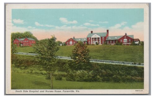 Postal vintage de Virginia South Side Hospital FARMVILLE VA - Imagen 1 de 2