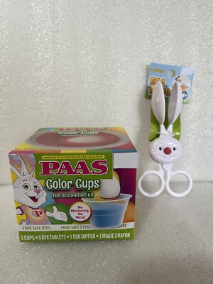 Paas Easter Egg Coloring Bundle Color Dye Kit & 1 Egg Tong