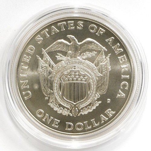 1994 D U.S. Capitol Bicentennial Anniversary Unc. Silver Dollar w/ Box & COA - Picture 2 of 6