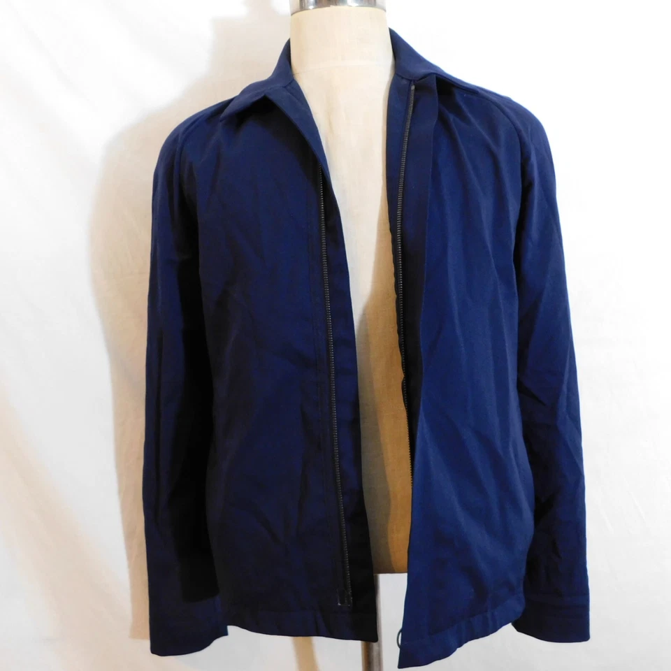 Rapha Mens Sz S Blue Lightweight Wool Full Zip Cycling Wind Jacket - Image 2 of 4