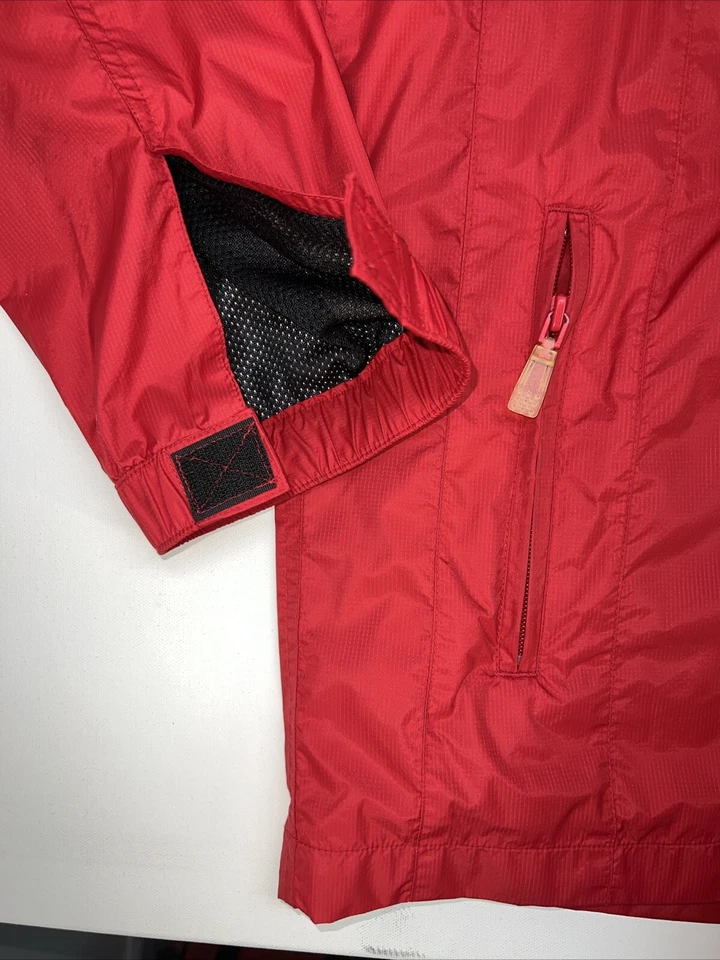 Chaqueta Sperry Top Sider Cremallera Completa Nylon Shell Manga Larga Hombres XXL Roja Foto 4 de 4