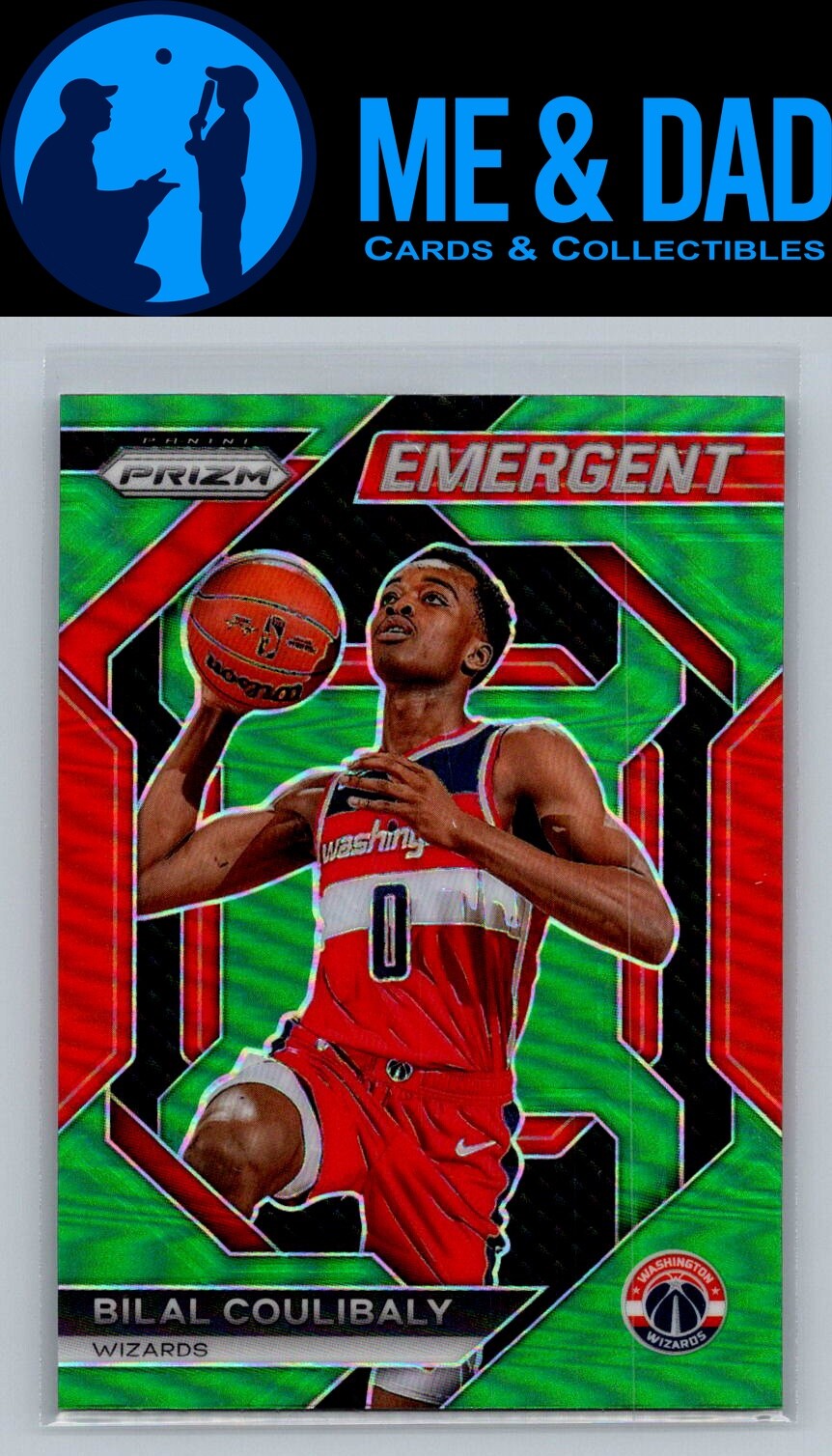 2023-24 Panini Prizm Emergent #4 Green Bilal Coulibaly