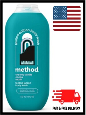 Method Limited Edition Body Wash, Feeling Jazzed, Vanilla, Cocoa, and ...