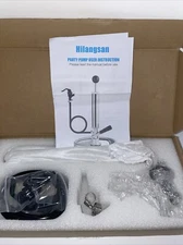 Hilangsan Beer Keg Party Pump 8inch Beer tap Pump Chrome-Plated D Coupler sys...