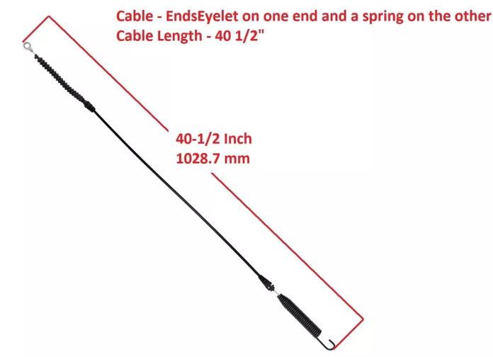 Deck Engagement Cable For Craftsman T2700 T3000 Deck Engage Cable