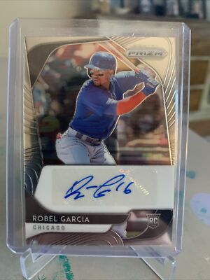 2020 Panini Prizm Baseball #RA-RO Robel Garcia Rookie Autographs Chicago Cubs
