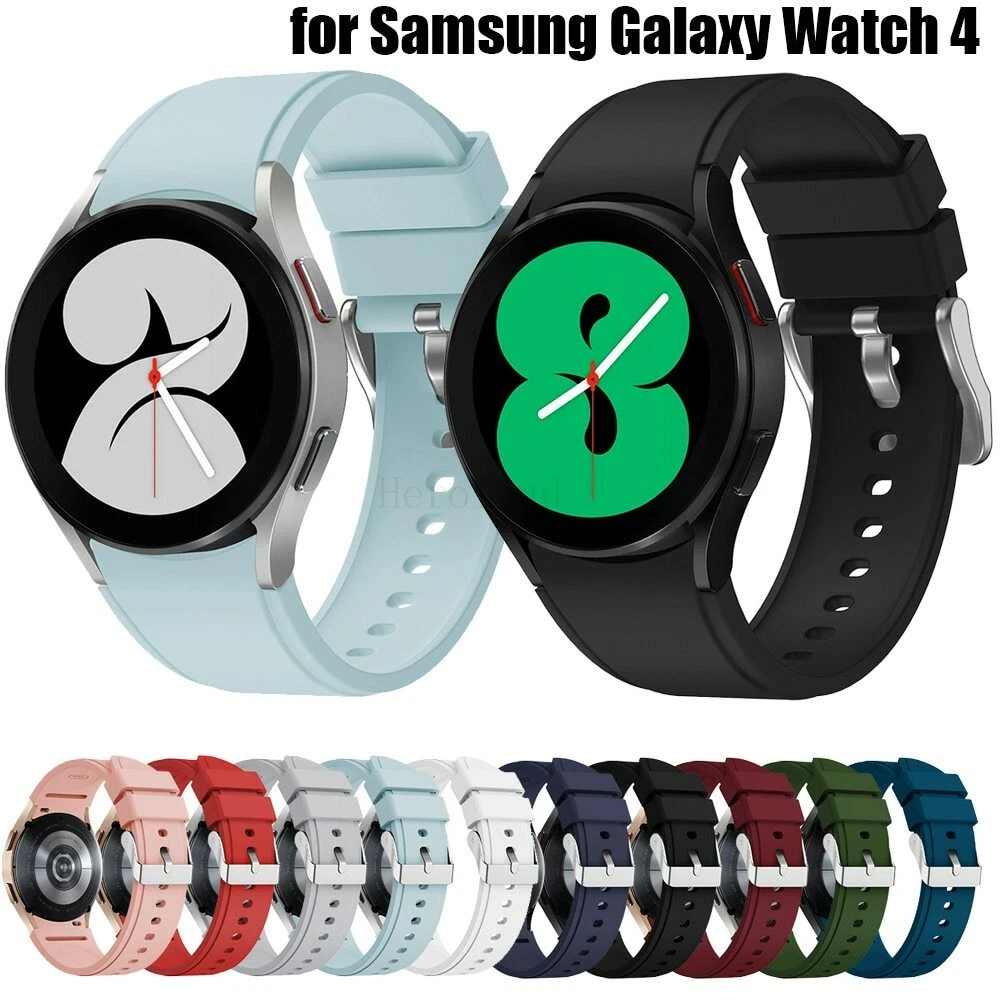 Bracelet en Siliconen pour Samsung Galaxy Watch 4, Watch 4 Classic