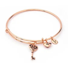 Chrysalis Key of Life  Rose Gold Tone Expandable Bangle CRBT1803RG