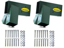 A-Frame Brackets Kit for Swing Set with All Mounting Hardware, Green 2 Pack 
