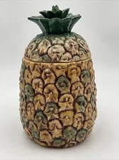 Ron Gordon Designs 1984 Ceramic Pineapple Cookie Jar Container Rare