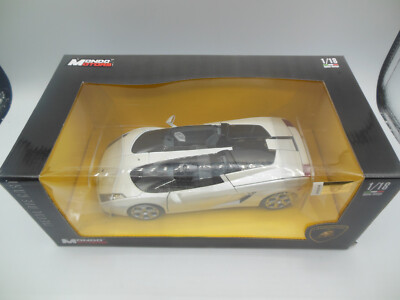 Mondo SB 1/18 – Lamborghini Concept S Blanche, Miniature Occasion (sans Boîte)