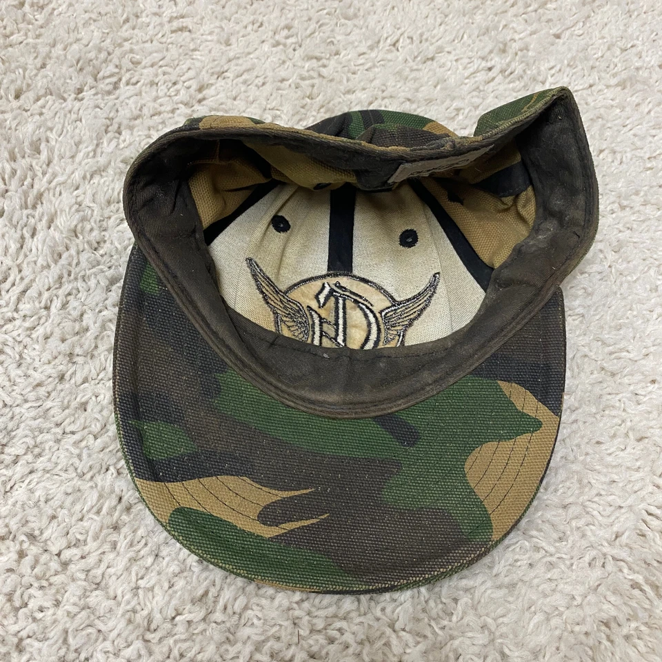 Gorra de camuflaje vintage G Unit Reebok verde marrón mediana grande Snapback años 90 Foto 3 de 4