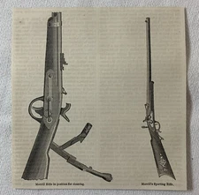 1865 book engraving ~ MERRILL'S RIFLE