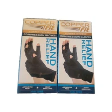 2-Copper Fit CFHRLXL111318 Hand Relief Compression Gloves - Large/Extra Large
