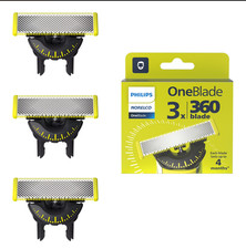Philips Norelco OneBlade Replacement 360 Blade 3 Pack Genuine Shaver Blades New