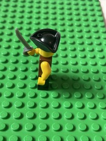 Lego Pirate Vest and Anchor Tattoo 6240 Tricorne Hat Pirates II Minifigure