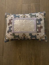 Dog Tapestry Pillow Photo Insert for 3x5 Dog  Photo 8-1/2" x 12" Vtg